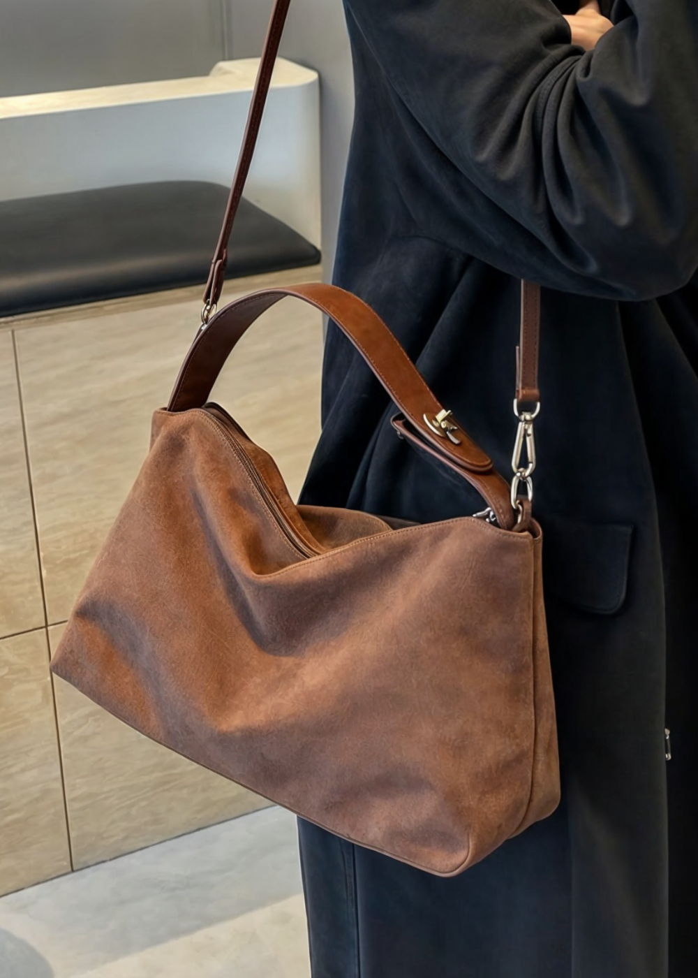 Luna Suede Bag