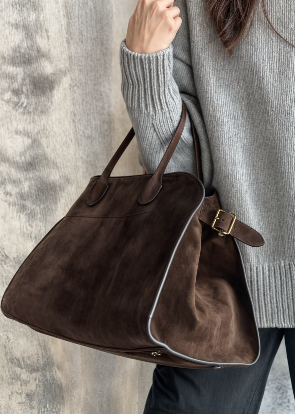 Aurora Suede Shoulder Bag